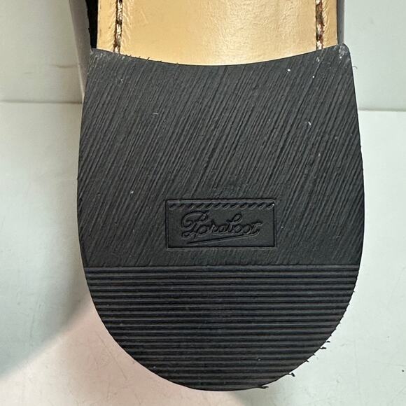NWOT Paraboot Black Patent Leather Loafer Veritable Mocassin Cousu Main US 7 main image 11